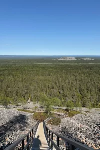 Abstieg über Treppen