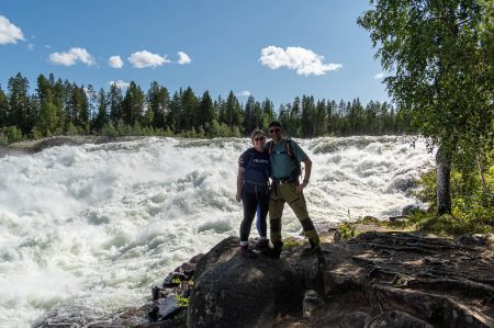 gewaltige Wassermassen am Storforsens