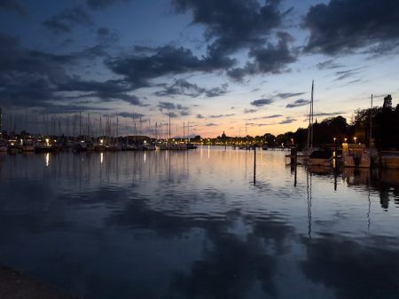 Sunset am Jachthafen von Schleswig an der Schlei