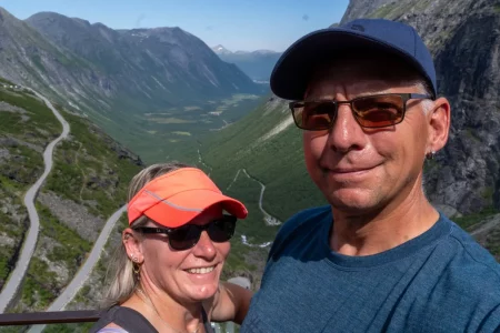 Auf der spektakulären Aussichtsplattform