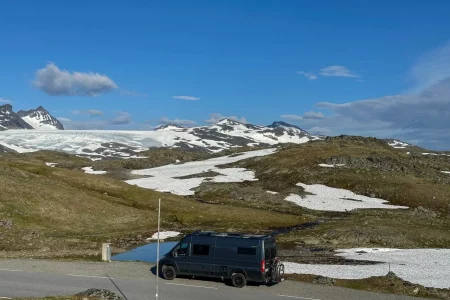 Stellplatz auf 1430m am Sognefjellet