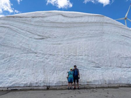 Es hat noch etwas Schnee am Gotthardpass